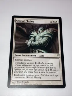 Magic the Gathering Glacial Plating Card - Image 1