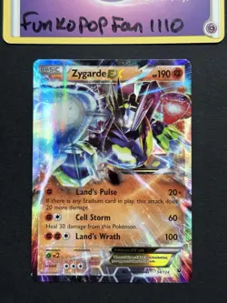 Zygarde EX 54/124 Fates Collide Holo Full Art Rare Pokemon Card - Image 1