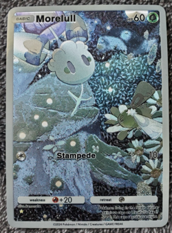 NEW ~ ART CARD ~ Pokemon Pocket TCG Morelull Illustration Immersive TEXTURED - Image 1