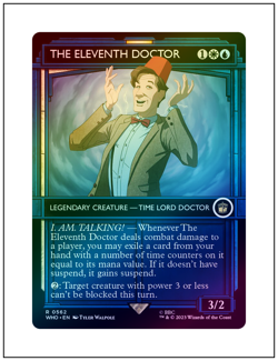 1x The Eleventh Doctor, Foil, Showcase Art, Magic MTG NM - Image 1