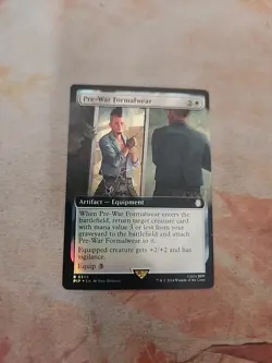 Pre-War Formalwear Extended Art Foil Universes Beyond Fallout MTG NM - Image 1