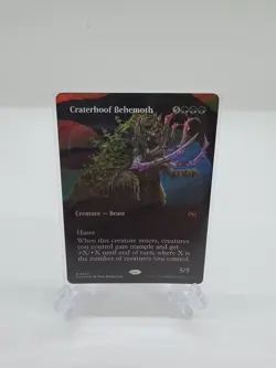 Craterhoof Behemoth (Borderless) Tarkir: Dragonstorm Foil - Image 1