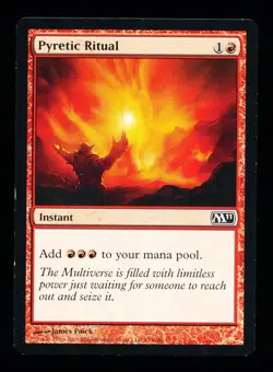 * * 1x Pyretic Ritual x1 * * M11 MTG VLP Very Lightly Played - Image 1