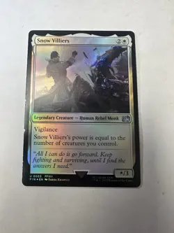 Snow Villiers LP Final Fantasy Foil Magic The Gathering Mtg Lightly Played - Image 1