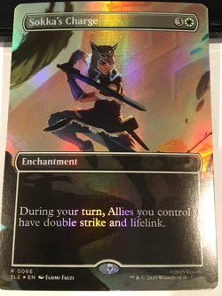 Sokka's Charge (Borderless) FOIL Avatar: The Last Airbender MTG Near Mint - Image 1