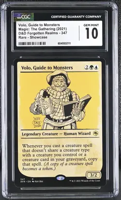 VOLO, GUIDE TO MONSTERS D&D Forgotten Realms Showcase Rare CGC 10 MTG EDH [Nos] - Image 1