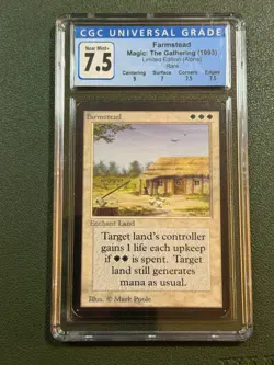 Farmstead Alpha CGC 7.5 MTG Magic the Gathering - Image 1