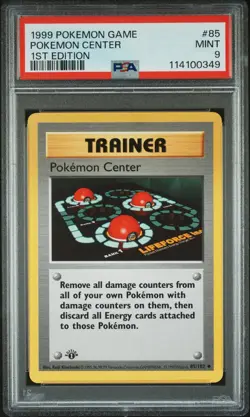1999 POKEMON BASE SET 1ST EDITION #85 POKEMON CENTER PSA 9 - Image 1