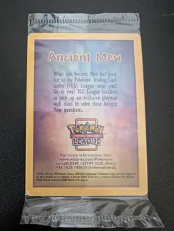 Ancient Mew Pokemon Card Sealed Holo Promo 2000 Movie - Image 1