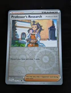 Pokemon Professor's Research Reverse Holo Common SV09: Journey Together 155/159 - Image 1