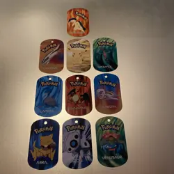 Pokemon METAL TAGS Job Lot Bundle 10 2006 - Image 1