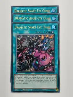 Yu Gi Oh - 3x MP25-EN167 Dramatic Snake-Eye Chase - Ultra Rare - Image 1