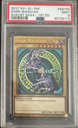 Yu-Gi-Oh! | Duelist Saga 1st Edition | Dark Magician | DUSA-EN100 | MINT 9 - Image 1
