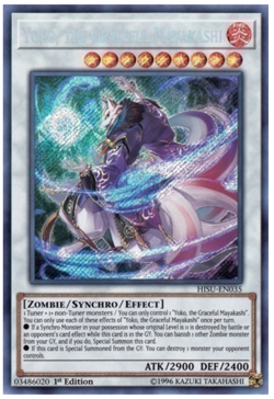 Yoko, the Graceful Mayakashi - HISU-EN035 - Secret Rare - 1st Edition - Yugioh - Image 1