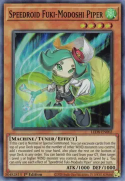 ​Speedroid Fuki-Modoshi Piper - LED8-EN002 - Super Rare - Yugioh - Image 1