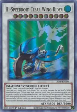 Hi-Speedroid Clear Wing Rider - LED8-EN006 - Ultra Rare 1st Edition- Yugioh - Image 1