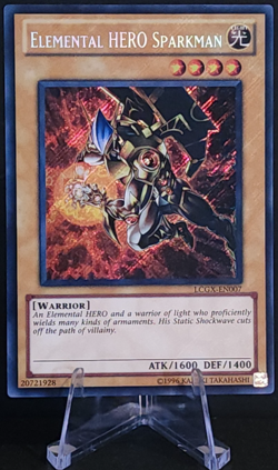 Elemental HERO Sparkman (ALT ART)LCGX-EN007 YuGiOh TCG Legendary Collection 2 NM - Image 1