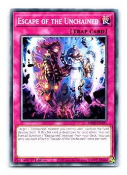 Escape of the Unchained - MP20-EN191 - Common - 1st Edition Yugioh - Image 1