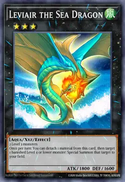 Yugioh RA04-EN155 - Leviar The Sea Dragon - Platinum Secret Rare - Image 1