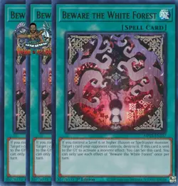 Yugioh! 3x Beware the White Forest MP25-EN227 Ultra Rare 1st Ed NM - Image 1