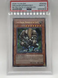 Green Baboon Defender Of The Forest PSA 10 GEM MINT?? RP02-EN099 Yugioh Retro Pa - Image 2