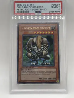 Green Baboon Defender Of The Forest PSA 10 GEM MINT?? RP02-EN099 Yugioh Retro Pa - Image 3