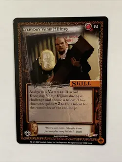 Everyday Vamp Hijinks Buffy The Vampire Slayer CCG TCG Promo Card Score LP - Image 1