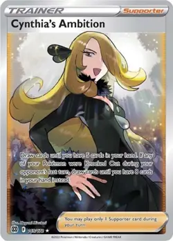Pokemon Cynthia's Ambition (Full Art) NM 1st Edition Normal - Image 1