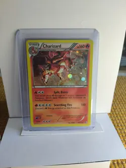 Pokemon TCG Charizard Legendary Treasures Holo Card 19/113 Cosmos Lightly Played - Image 1