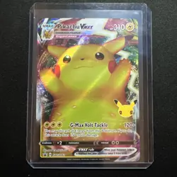 Pokemon Pikachu TCG VMAX SWSH Black Star Promos Holo Card SWSH062 - Image 1