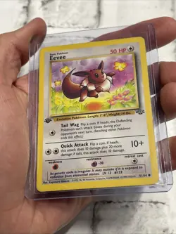 Pokemon TCG Jungle 51/64 Eevee 1st Edition LP Nintendo Card Vintage Vtg WOTC - Image 2