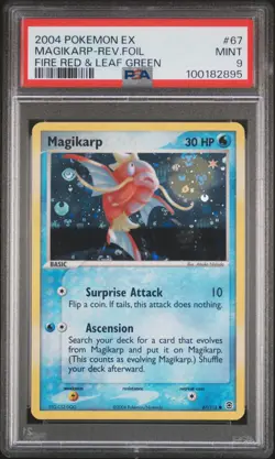 PSA 9 Magikarp Reverse Holo 67 Fire Red & Leaf Green Pokemon Card - Image 1
