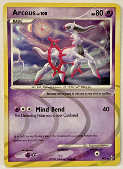 Pokemon TCG Arceus - AR7 - Platinum Arceus Holo Rare Card - NM - Image 1
