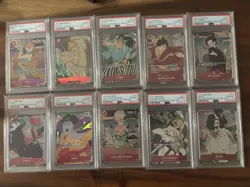 One Piece TCG 1st Anniversary Promo Card Set English PSA Sequential Set - Image 1