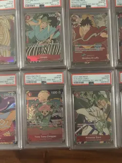 One Piece TCG 1st Anniversary Promo Card Set English PSA Sequential Set - Image 3