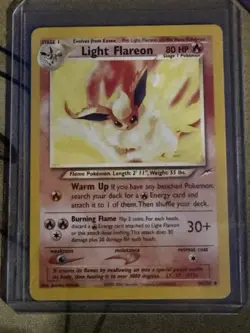 Pokemon TCG Light Flareon Neo Destiny Card 46/105 Unlimited Uncommon - Image 1