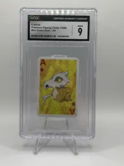 1999 Pokemon Playing Cards Cubone Mini Green Deck, Ace of Diamonds - Image 1