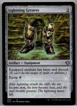 Lightly played Lightning Greaves #269 Starter Commander Decks W/Tracking - Image 1