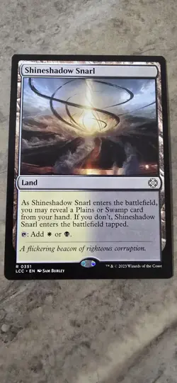 Shineshadow Snarl Commander: the Lost Caverns of Ixalan Regular Land Rare MTG - Image 1