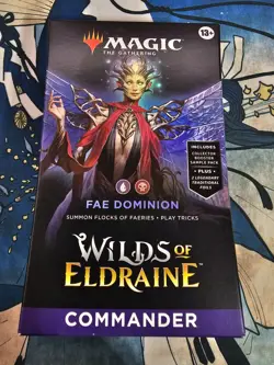 Mtg Wilds of Eldraine Commander Deck Fae Dominion New - Image 1