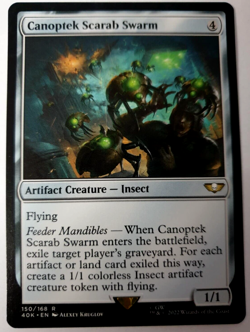 MTG Warhammer 40K - Canoptek Scarab Swarm - Rare - 150 NM - Image 1