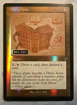 MTG Jalum Tome SERIALIZED Foil The Brothers' War Retro Schematic Artifact - Image 1