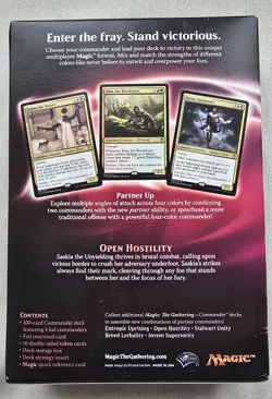 ENGLISH Open Hostility Commander 2016 Deck Factory Sealed - Image 3