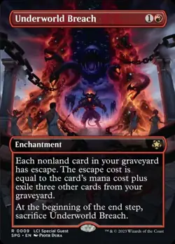 1 x Underworld Breach - Borderless - Special Guests - Light Play - MTG - Image 1