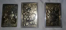 1999 Pokemon Burger King Gold Cards- Mewtwo Togepi And Poliwhirl - Lot of 3 - Image 1