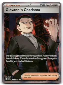 Giovanni's Charisma 197/165 Full Art Pokemon 151 English - TCG - Image 1