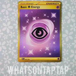 Pokemon Card Basic Psychic Energy 207/165 Secret Rare Scarlet Violet Pokemon 151 - Image 1