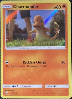 Charmander (Holo Common) 4/18 Detective Pikachu Holo - Pokemon Card - Image 1