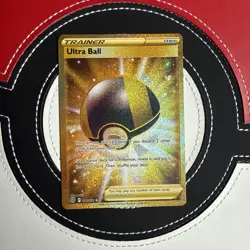 Pokemon TCG: Brilliant Stars Ultra Ball Hyper Rare Gold 186/172 Mint 10 Worthy - Image 1