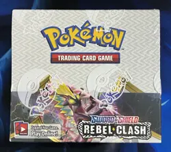 Pokemon 2020 Sword & Shield Rebel Clash Booster Box TCG Sealed Nm Mint - Image 1